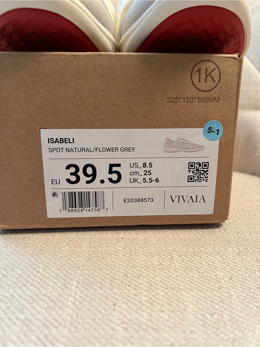 BRAND NEW Vivaia Walker Pro Mesh Hybrid Mary Jane (Isabeli) Gray/White - 8.5M - Picture 2 of 16